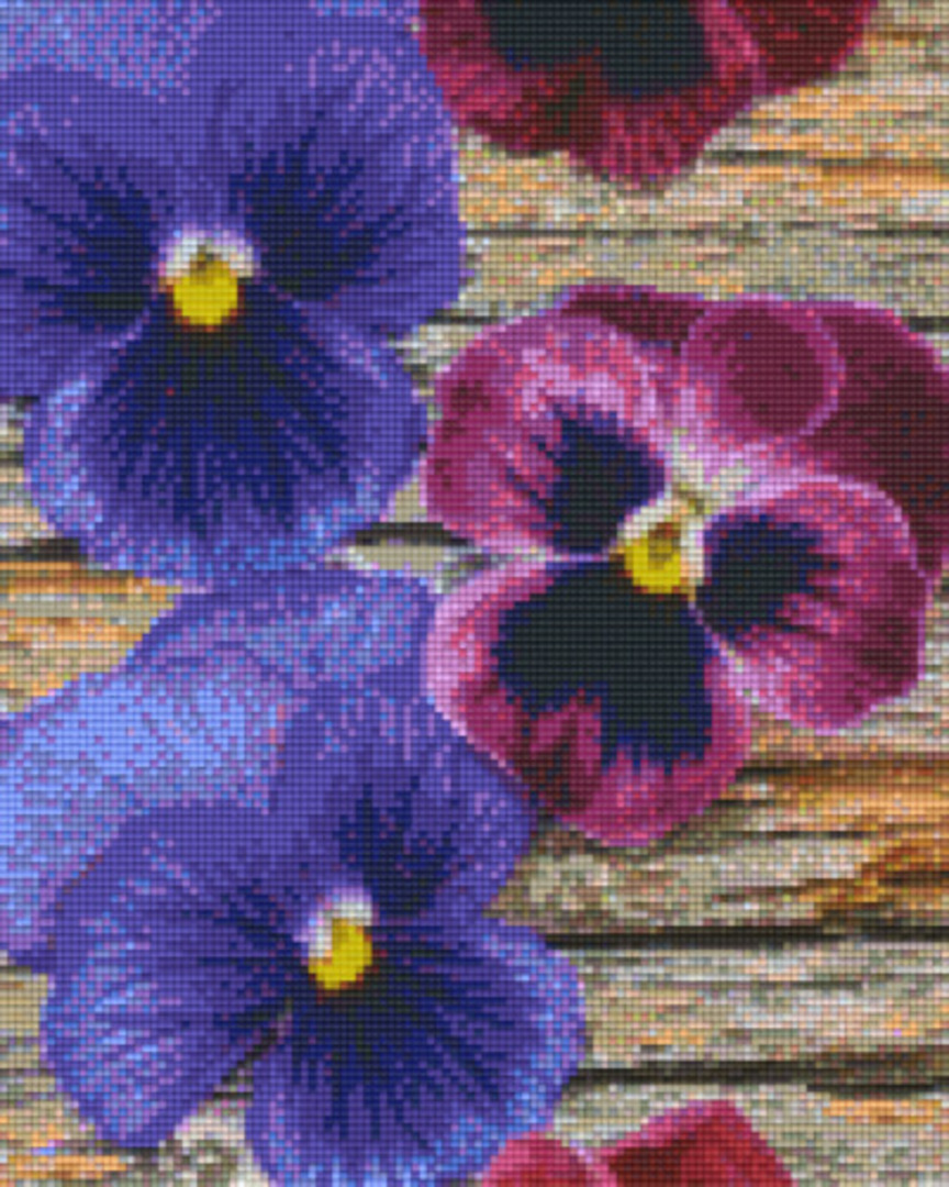 Violas Nine [9] Baseplates PixelHobby Mini- mosaic Art Kit image 0